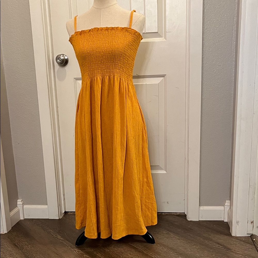 H&M Strapless Sunflower Dress